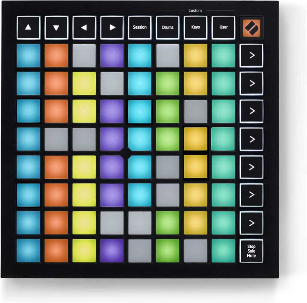 Novation Launchpad Mini [MK3] — Portable MIDI 64-Pad, USB Grid Controller for Ableton Live and Logic Pro Performances